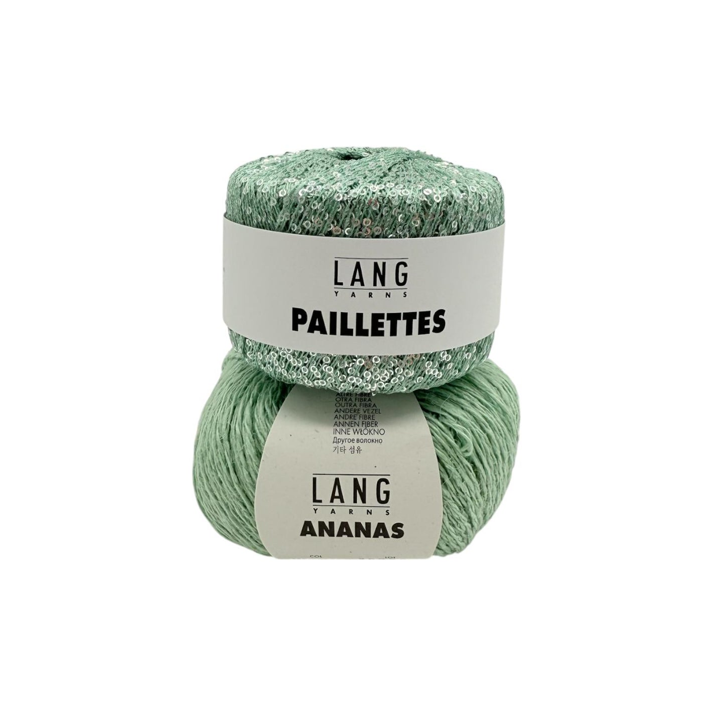 Glow Tie Top - Strickpaket (ANANAS/PAILLETTES)