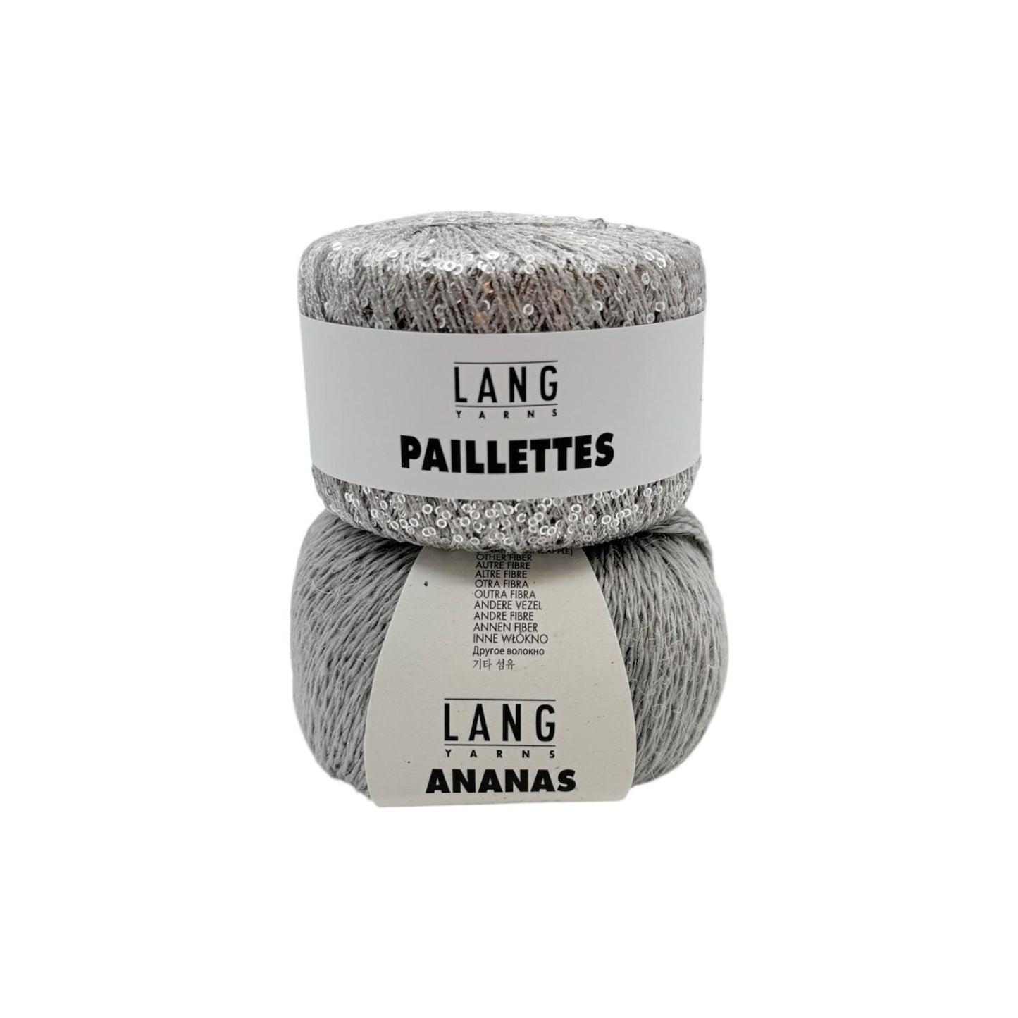 Glow Tie Top - Strickpaket (ANANAS/PAILLETTES)