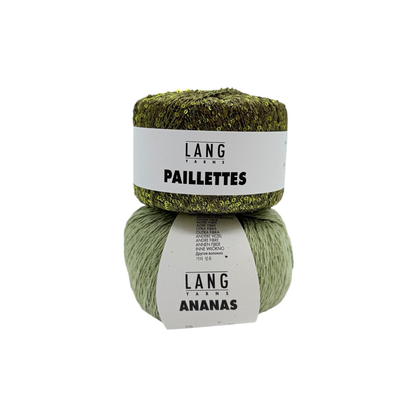 Glow Tie Top - Strickpaket (ANANAS/PAILLETTES)