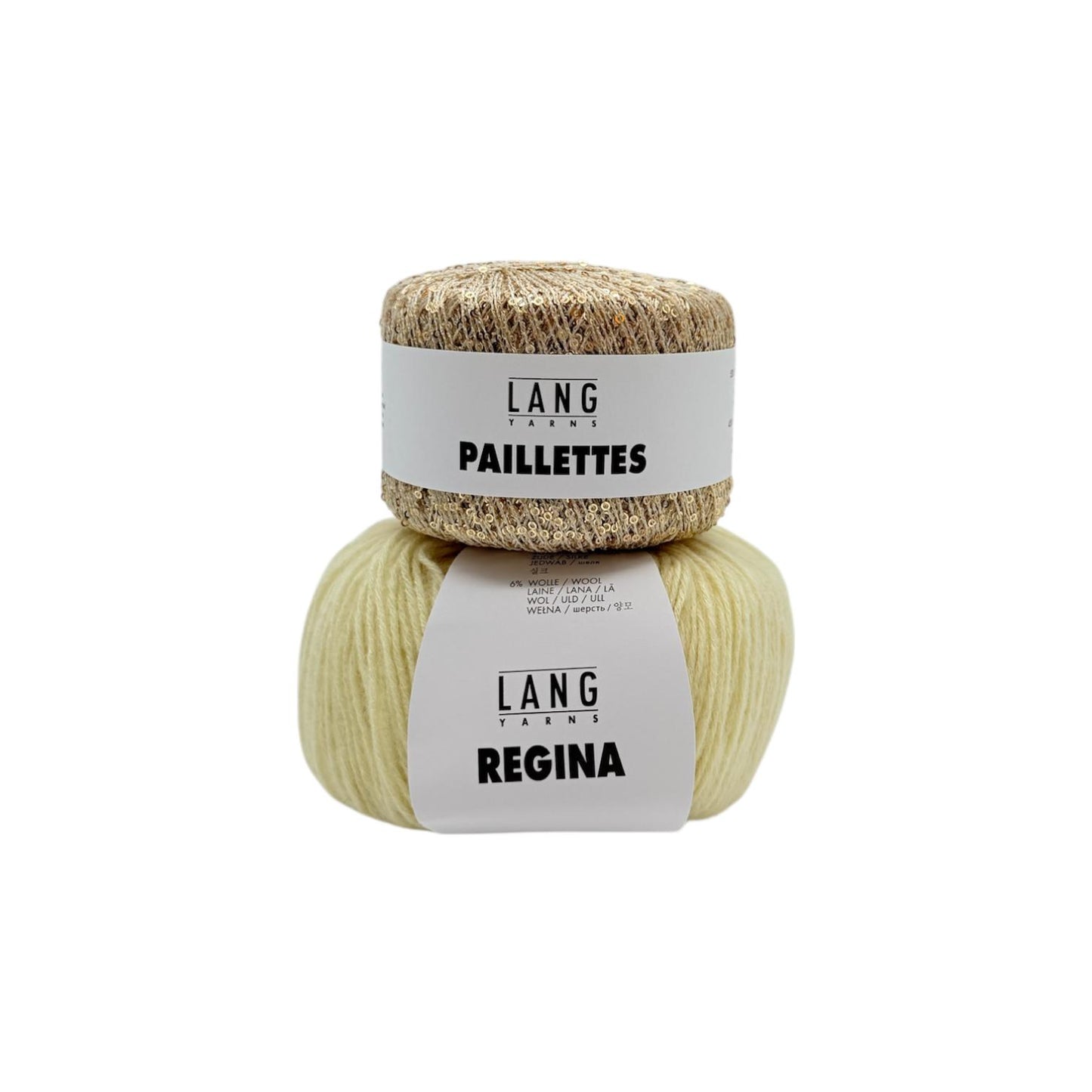Glow Tie Top - Strickpaket (REGINA/PAILLETTES)