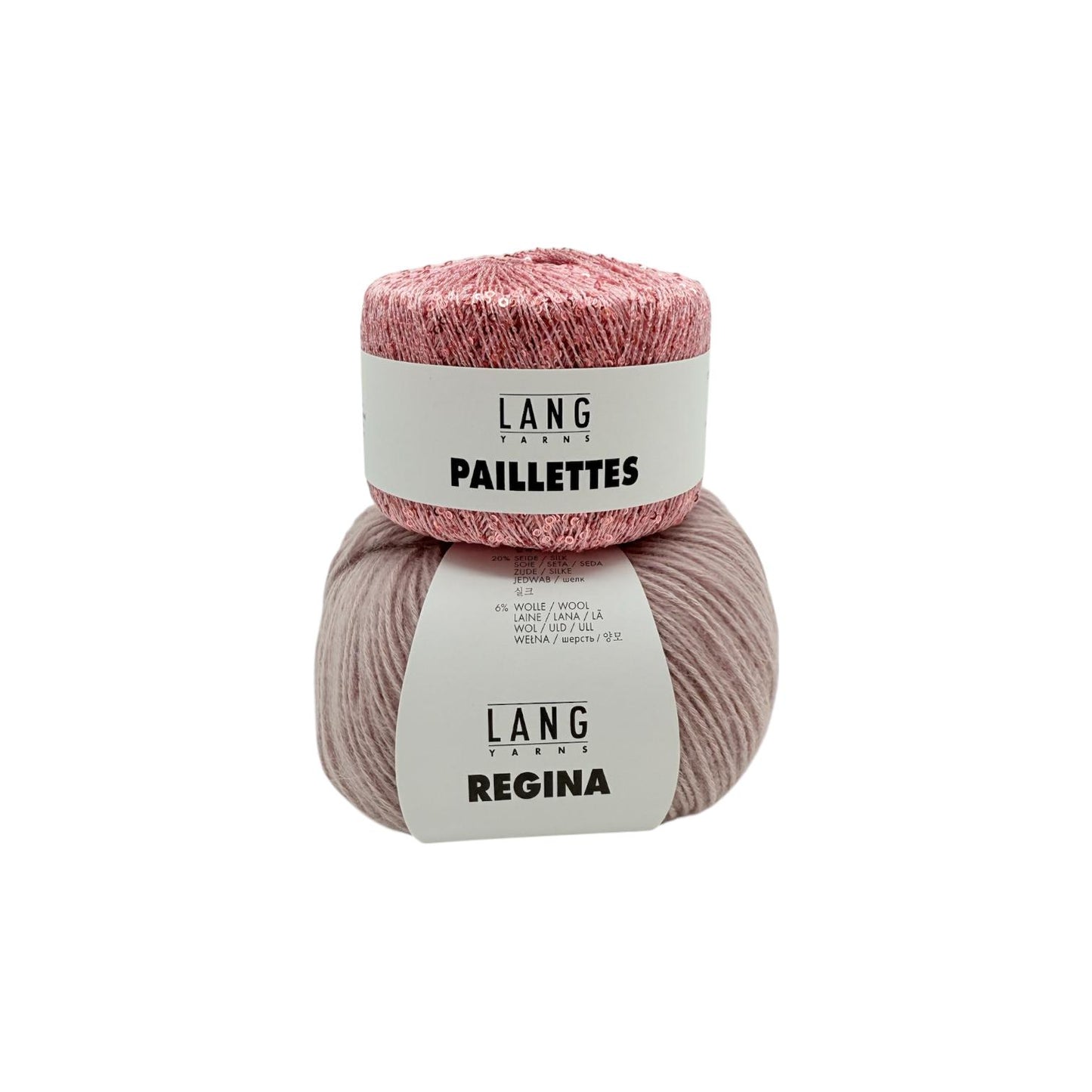 Glow Tie Top - Strickpaket (REGINA/PAILLETTES)