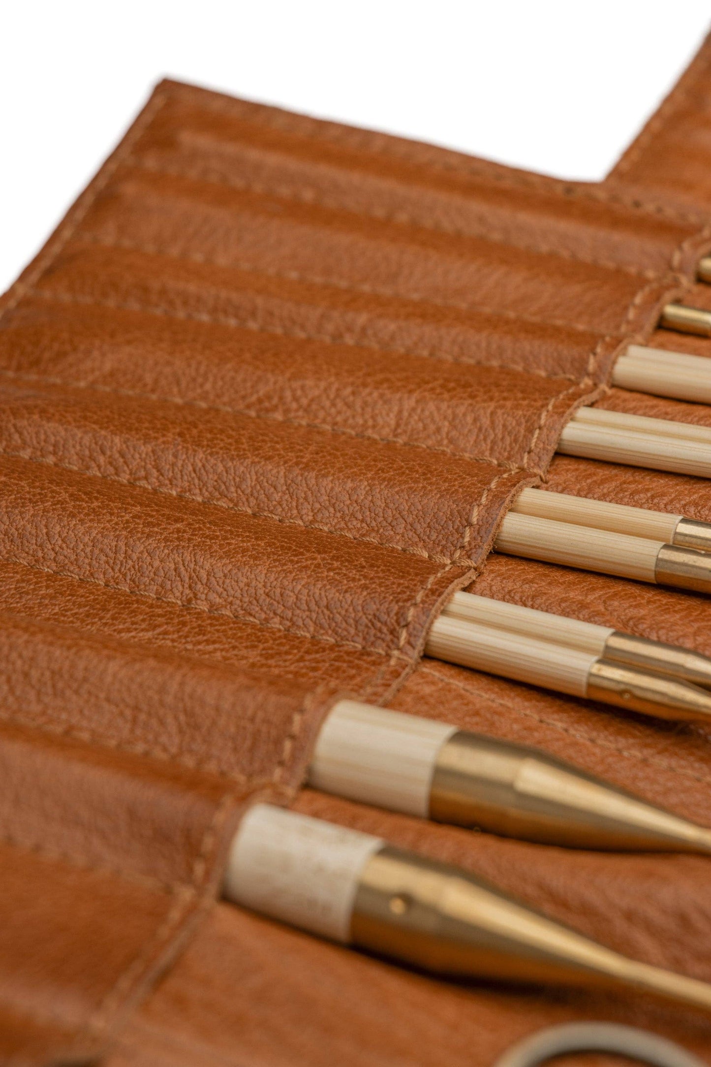Stockholm Nadel-Etui aus Leder: Whisky / Eine Größe