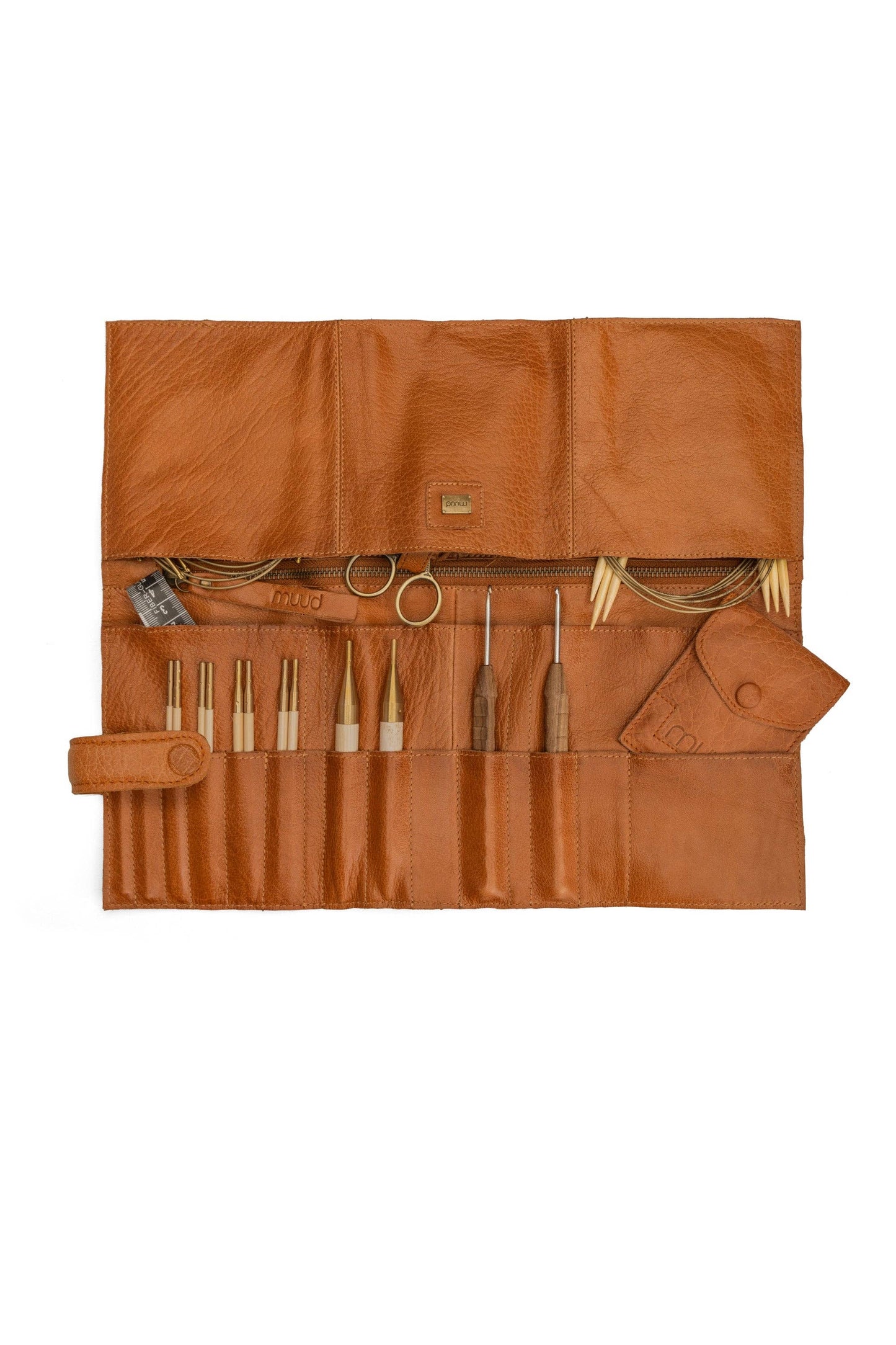 Stockholm Nadel-Etui aus Leder: Schwarz / Eine Größe