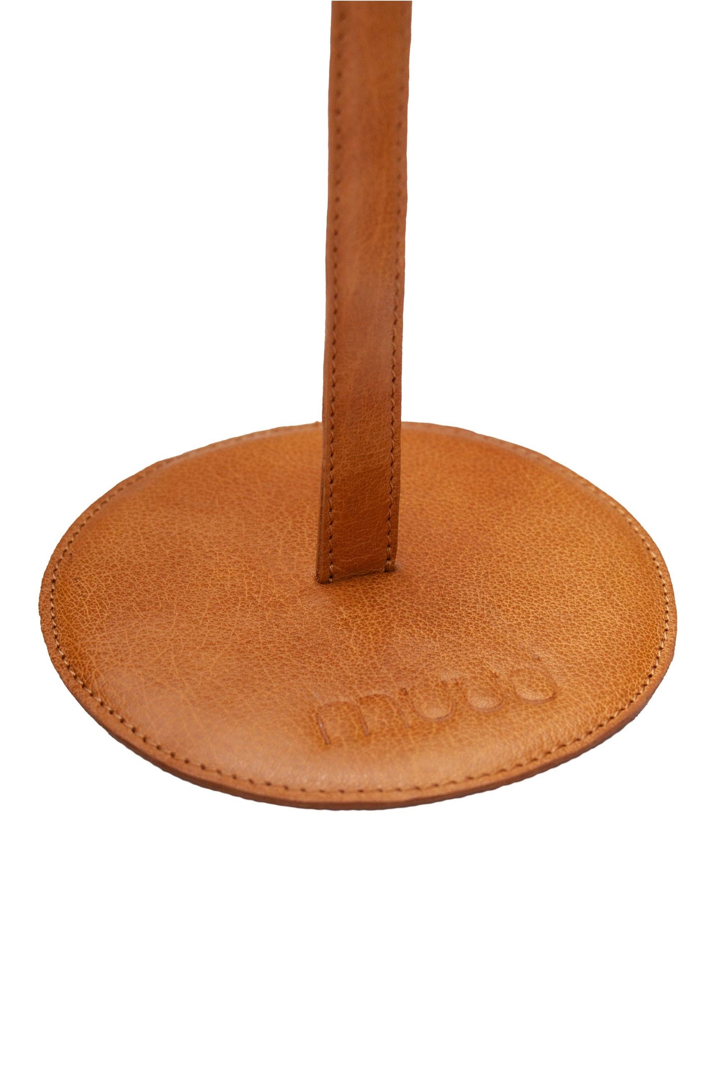 Gyrit Garnhalter mit praktischem Lederarmband: Whisky / Eine Größe