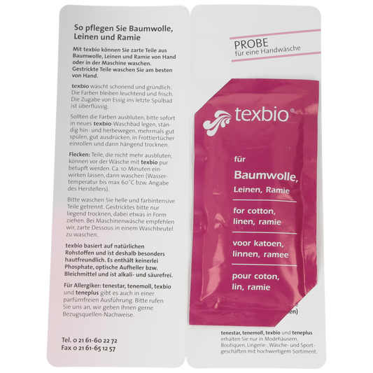 Texbio für Baumwolle, Leinen & Ramie