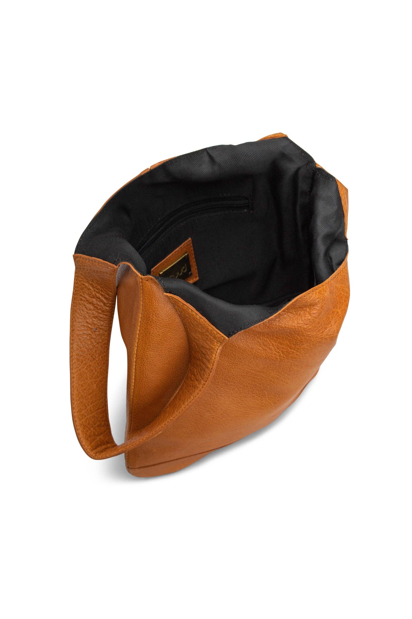 Dzana Projekt-Tasche aus Premium-Leder: Reich Braun / Eine Größe