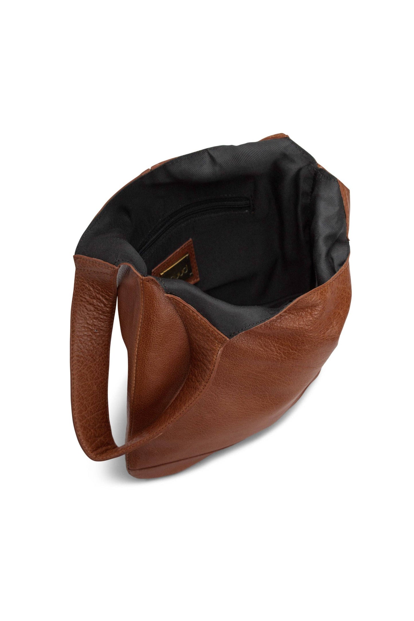 Dzana Projekt-Tasche aus Premium-Leder: Reich Braun / Eine Größe