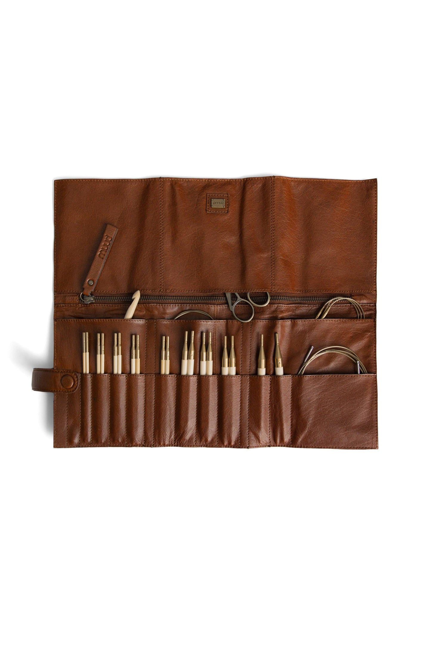 Stockholm Nadel-Etui aus Leder: Whisky / Eine Größe
