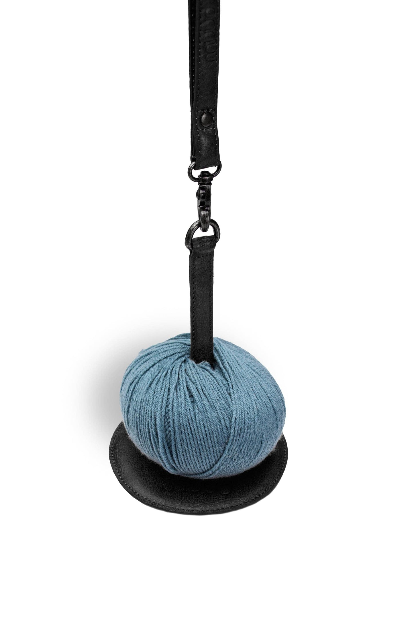 Gyrit Garnhalter mit praktischem Lederarmband: Whisky / Eine Größe