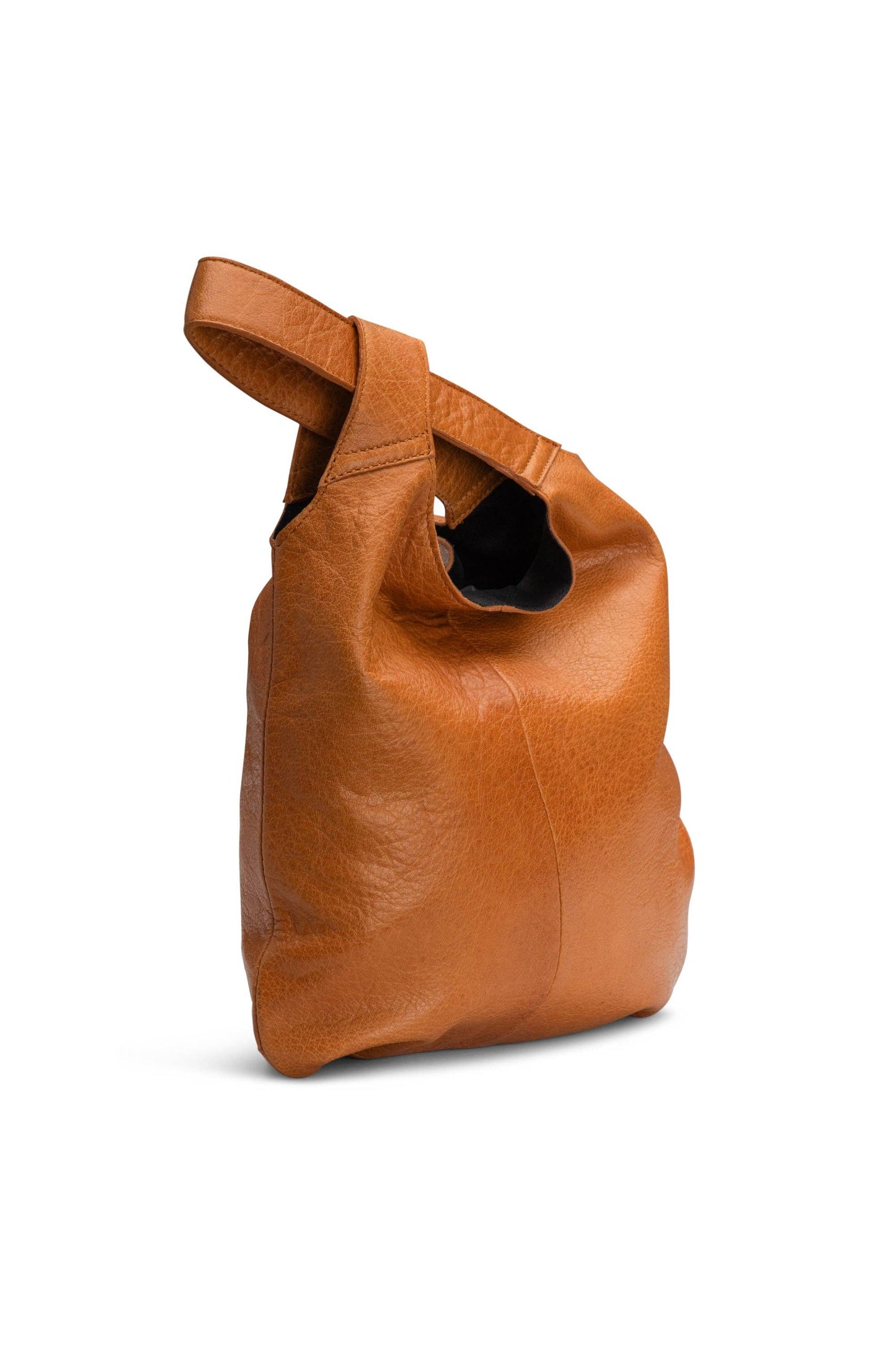 Dzana Projekt-Tasche aus Premium-Leder: Reich Braun / Eine Größe