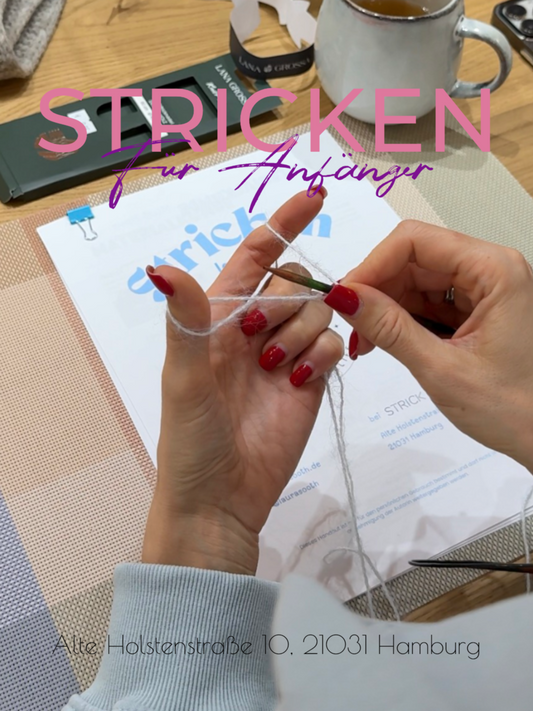 WORKSHOP "STRICKEN FÜR ANFÄNGER" Sonntag, 26.07.26 11-14 Uhr