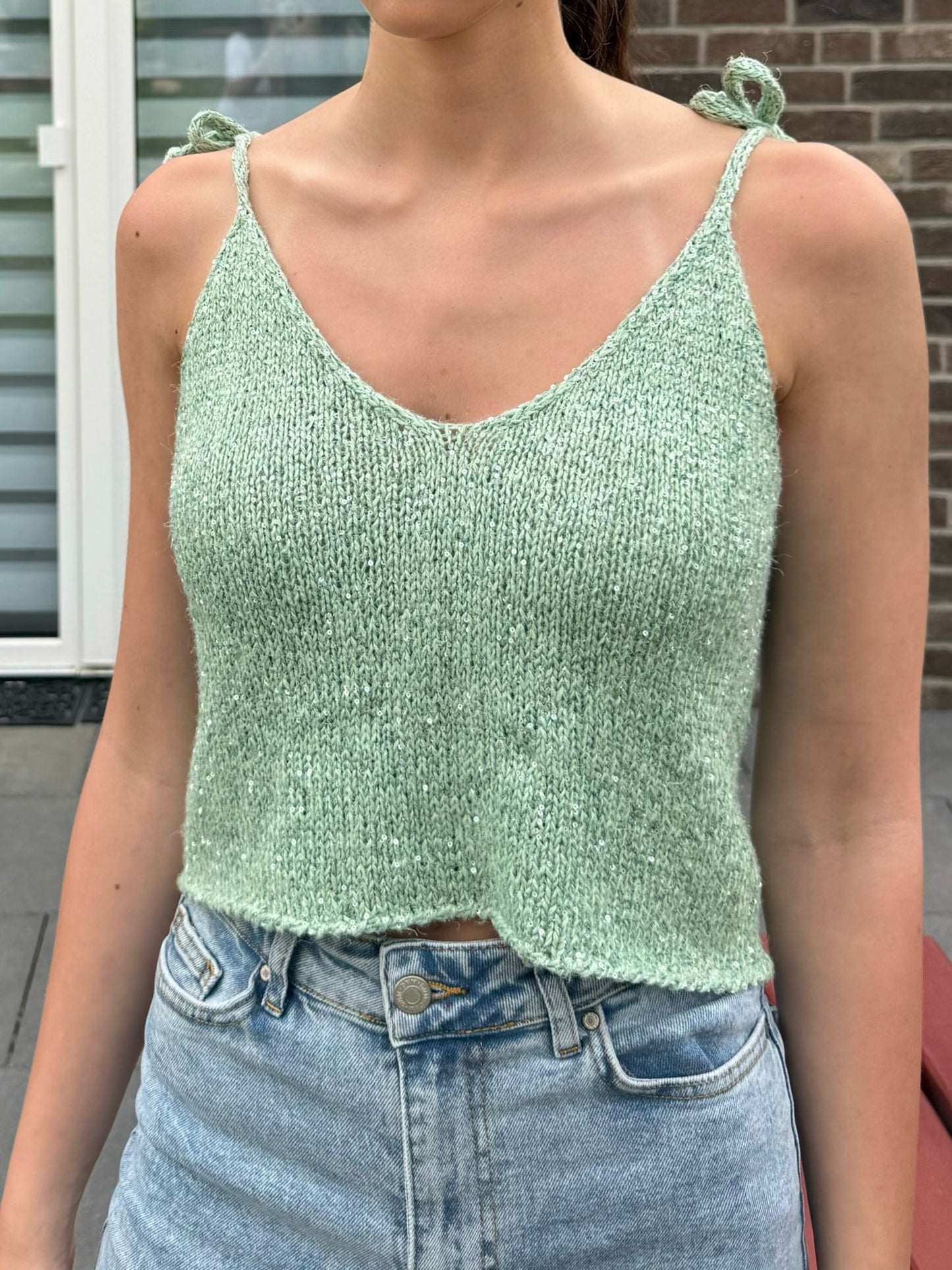 Glow Tie Top - Strickpaket