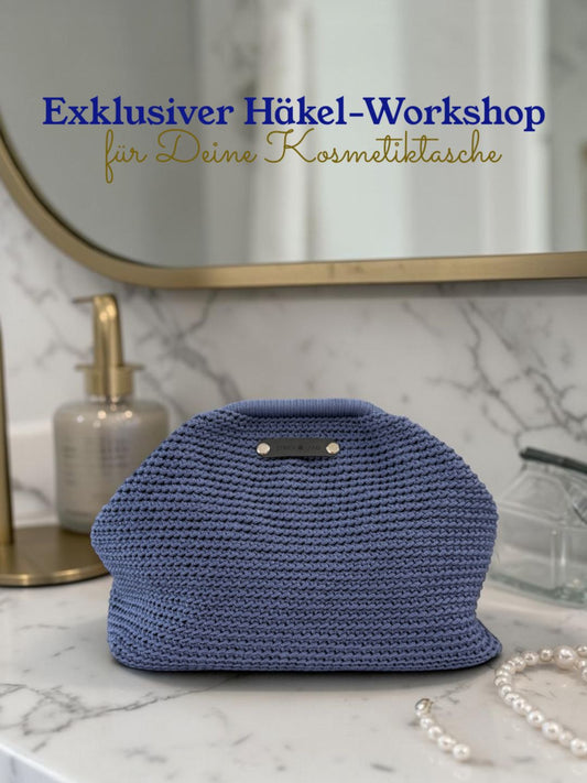 EXKLUSIVER HÄKEL-WORKSHOP FÜR DEINE KOSMETIKTASCHE/CLUTCH SONNTAG 12.07.2026 11-14 UHR