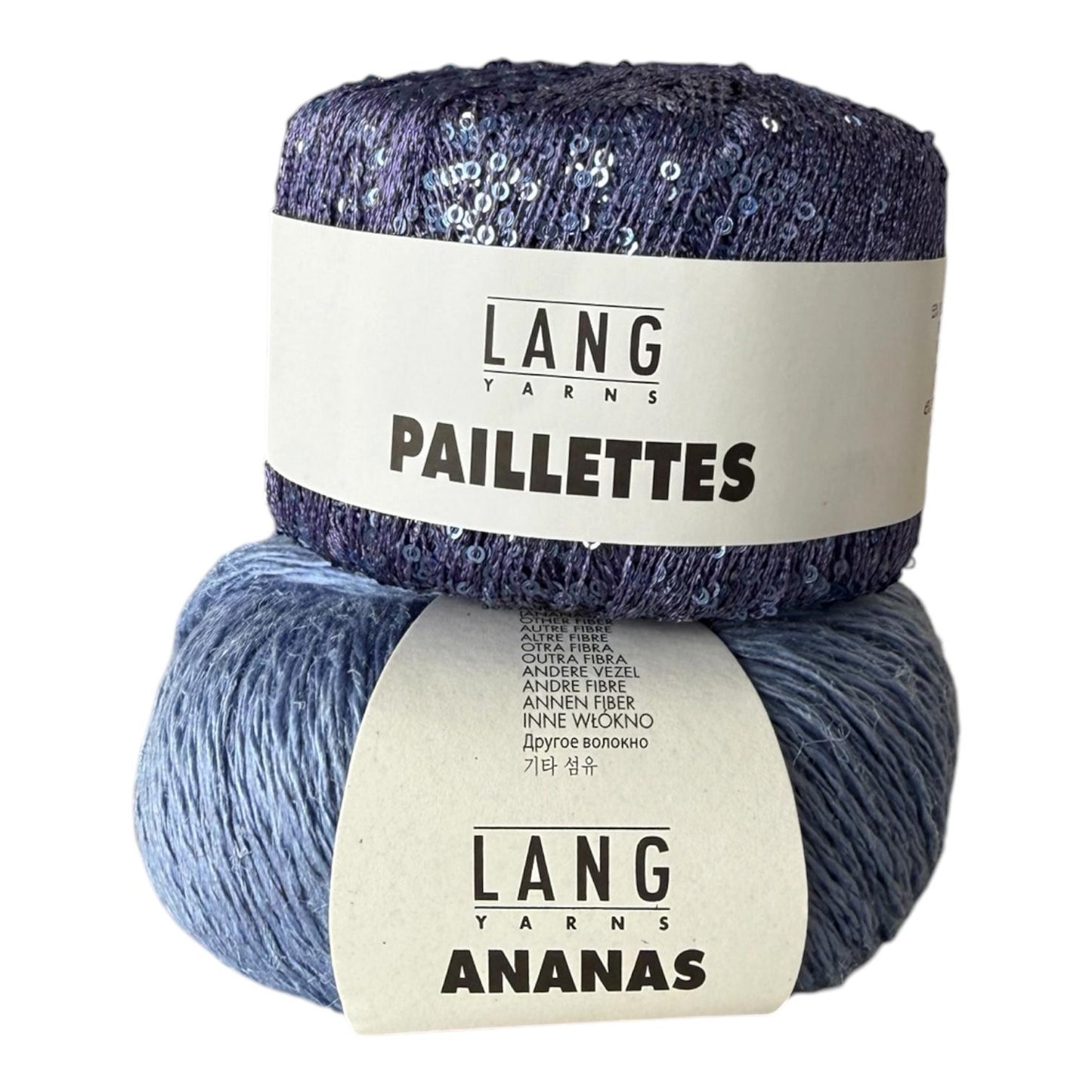 Glow Tie Top - Strickpaket (ANANAS/PAILLETTES)