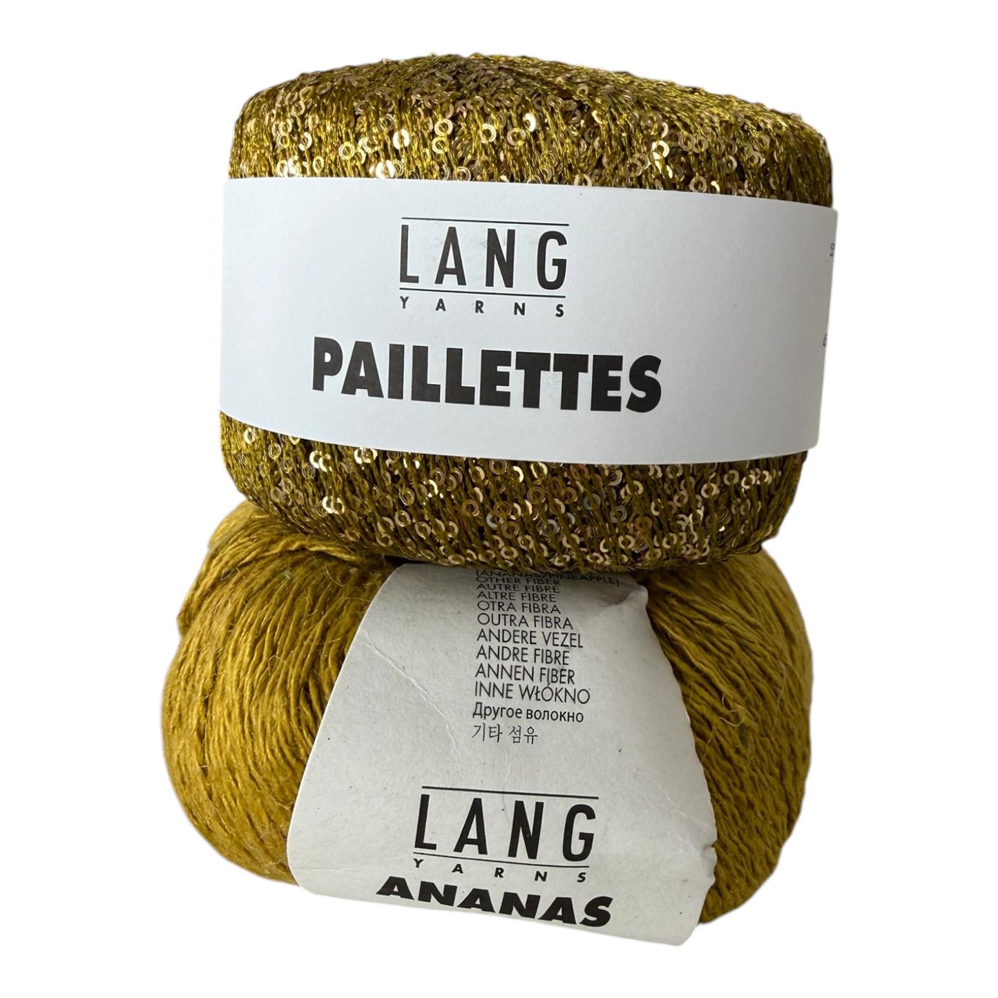 Glow Tie Top - Strickpaket (ANANAS/PAILLETTES)