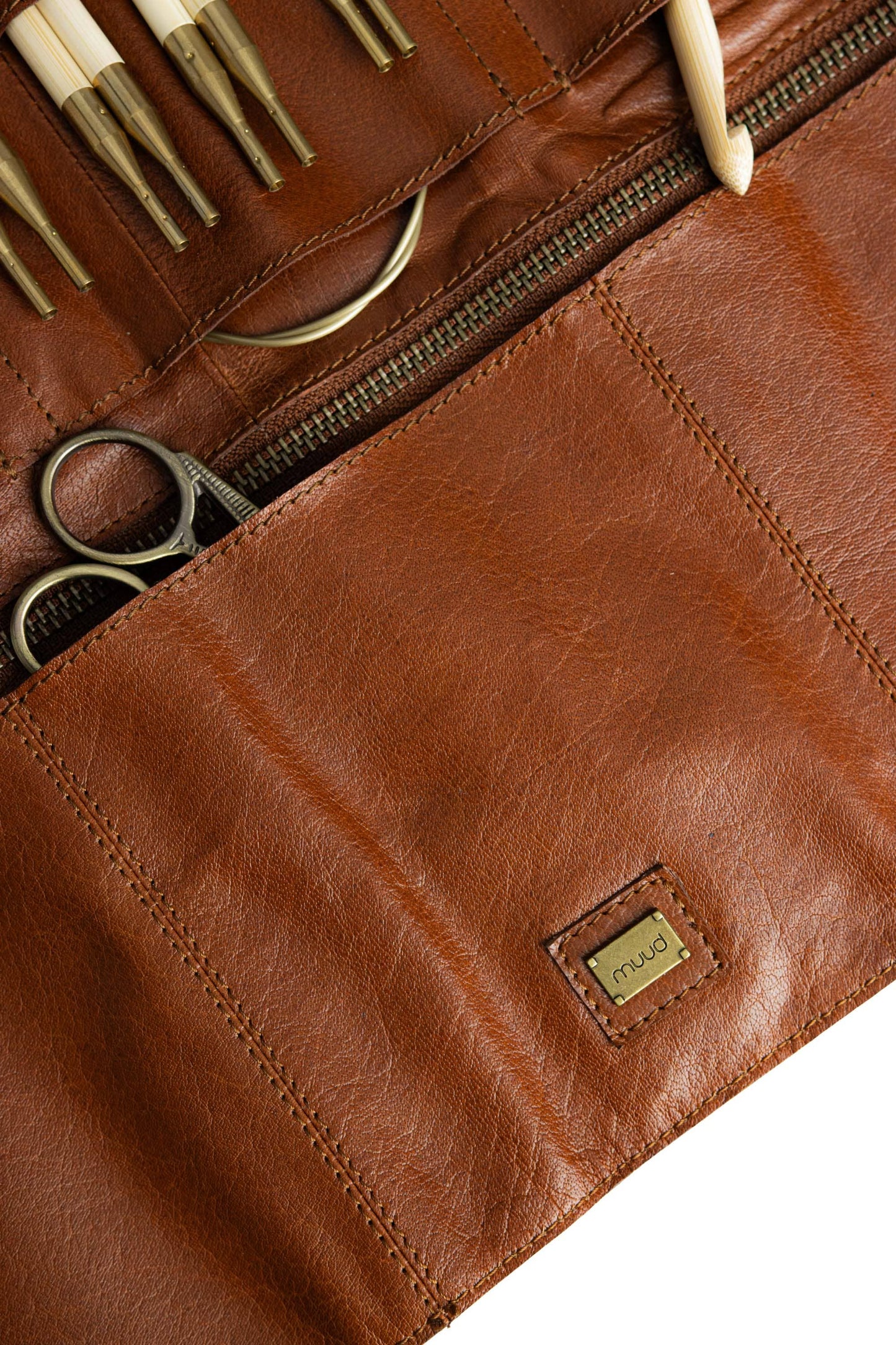 Stockholm Nadel-Etui aus Leder: Schwarz / Eine Größe