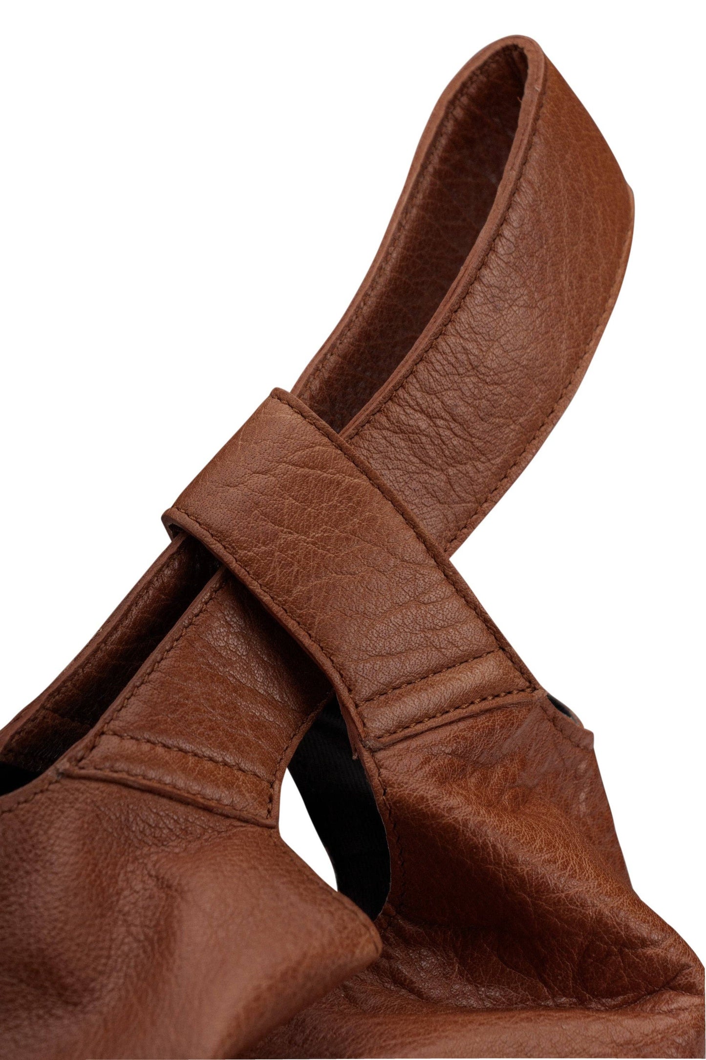 Dzana Projekt-Tasche aus Premium-Leder: Reich Braun / Eine Größe