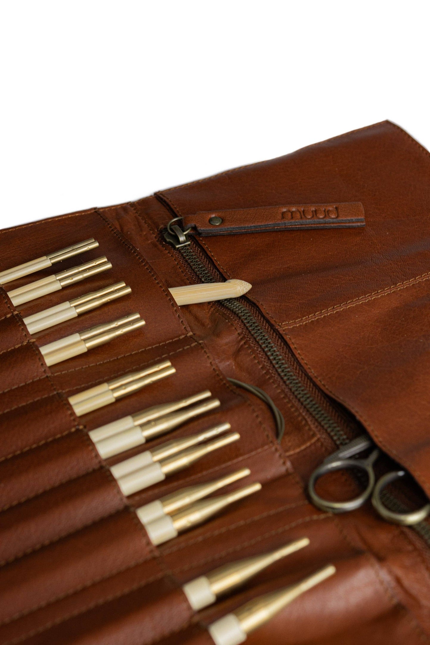 Stockholm Nadel-Etui aus Leder: Schwarz / Eine Größe